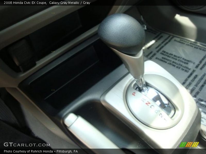 Galaxy Gray Metallic / Gray 2008 Honda Civic EX Coupe