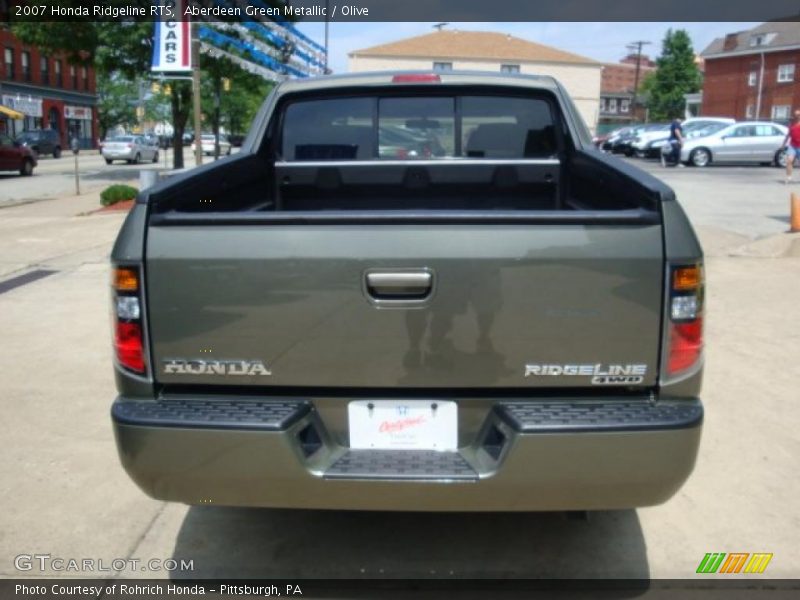 Aberdeen Green Metallic / Olive 2007 Honda Ridgeline RTS