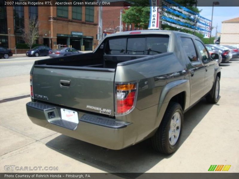 Aberdeen Green Metallic / Olive 2007 Honda Ridgeline RTS