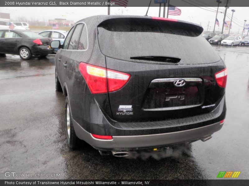 Black Diamond Metallic / Beige 2008 Hyundai Veracruz GLS