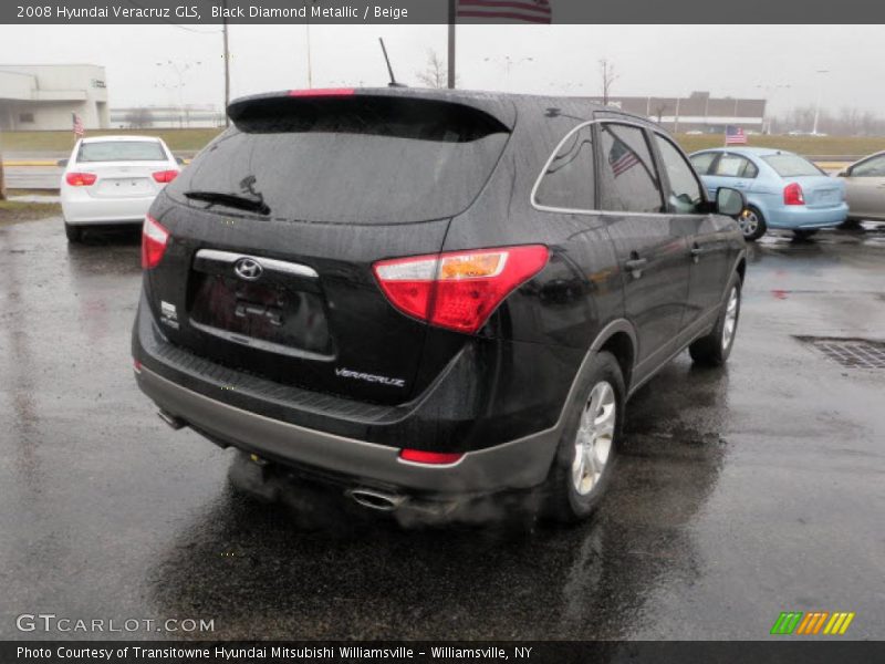 Black Diamond Metallic / Beige 2008 Hyundai Veracruz GLS