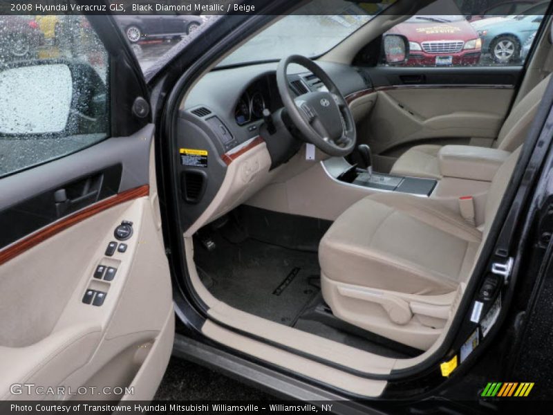 Black Diamond Metallic / Beige 2008 Hyundai Veracruz GLS