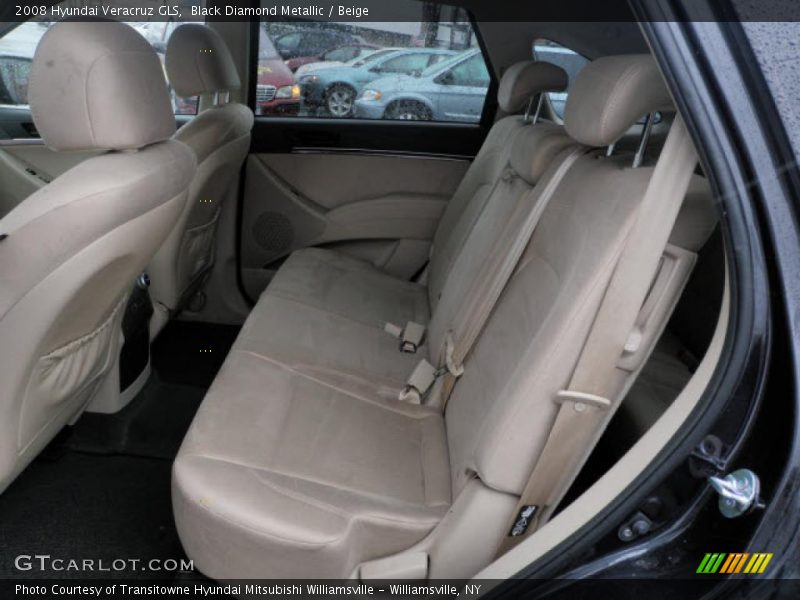 Black Diamond Metallic / Beige 2008 Hyundai Veracruz GLS