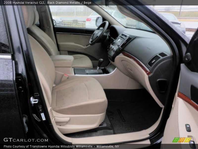 Black Diamond Metallic / Beige 2008 Hyundai Veracruz GLS