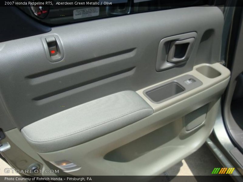 Aberdeen Green Metallic / Olive 2007 Honda Ridgeline RTS