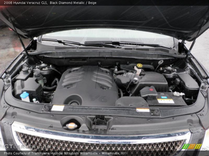 Black Diamond Metallic / Beige 2008 Hyundai Veracruz GLS