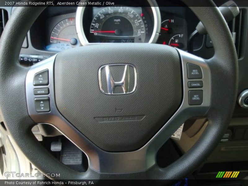 Aberdeen Green Metallic / Olive 2007 Honda Ridgeline RTS