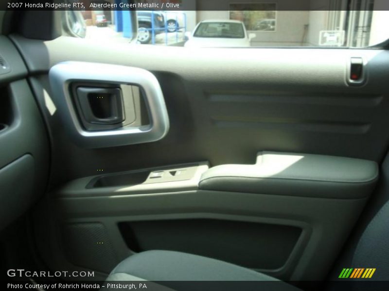 Aberdeen Green Metallic / Olive 2007 Honda Ridgeline RTS