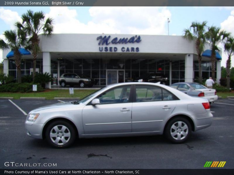 Bright Silver / Gray 2009 Hyundai Sonata GLS