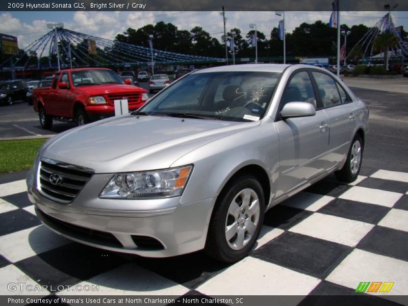 Bright Silver / Gray 2009 Hyundai Sonata GLS