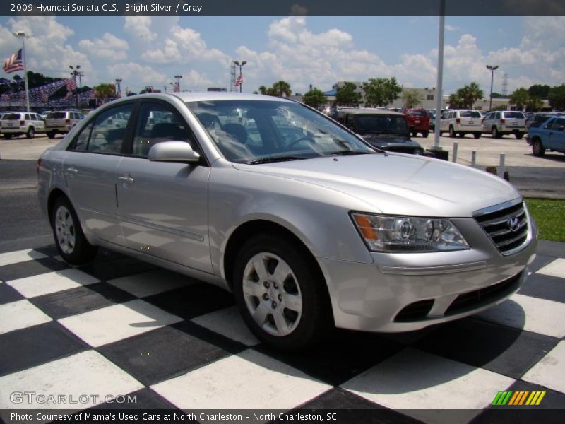 Bright Silver / Gray 2009 Hyundai Sonata GLS