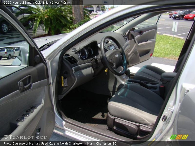 Bright Silver / Gray 2009 Hyundai Sonata GLS