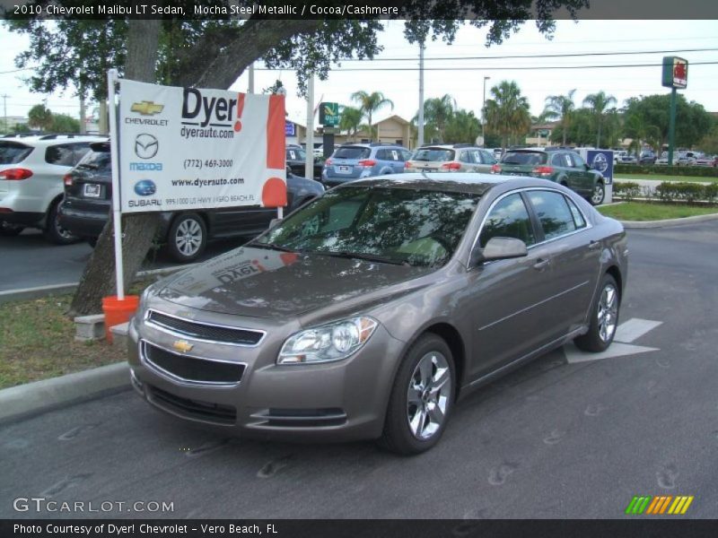 Mocha Steel Metallic / Cocoa/Cashmere 2010 Chevrolet Malibu LT Sedan