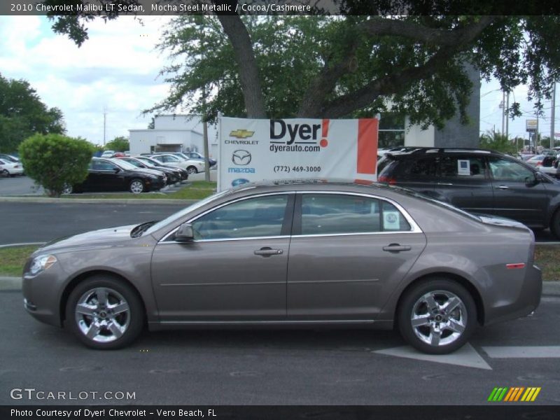 Mocha Steel Metallic / Cocoa/Cashmere 2010 Chevrolet Malibu LT Sedan