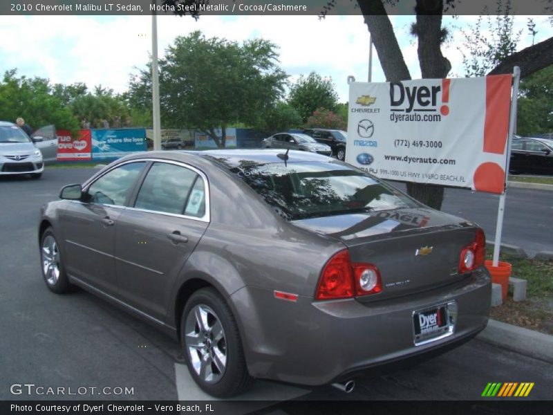 Mocha Steel Metallic / Cocoa/Cashmere 2010 Chevrolet Malibu LT Sedan