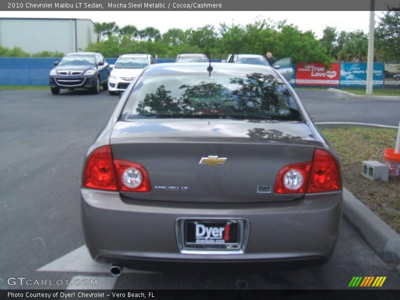 Mocha Steel Metallic / Cocoa/Cashmere 2010 Chevrolet Malibu LT Sedan