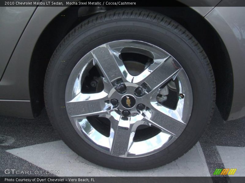 Mocha Steel Metallic / Cocoa/Cashmere 2010 Chevrolet Malibu LT Sedan