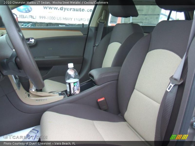 Mocha Steel Metallic / Cocoa/Cashmere 2010 Chevrolet Malibu LT Sedan