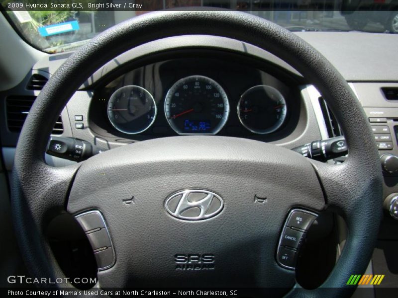 Bright Silver / Gray 2009 Hyundai Sonata GLS