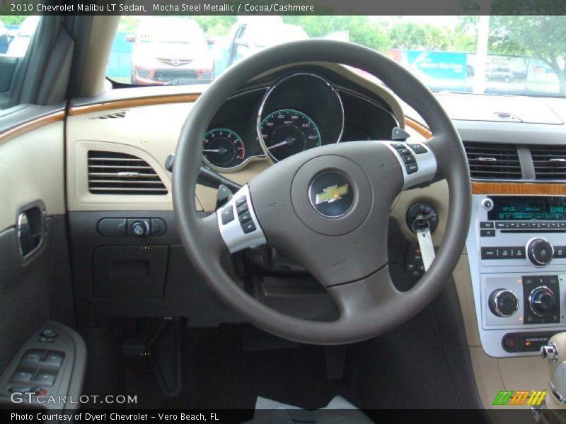 Mocha Steel Metallic / Cocoa/Cashmere 2010 Chevrolet Malibu LT Sedan