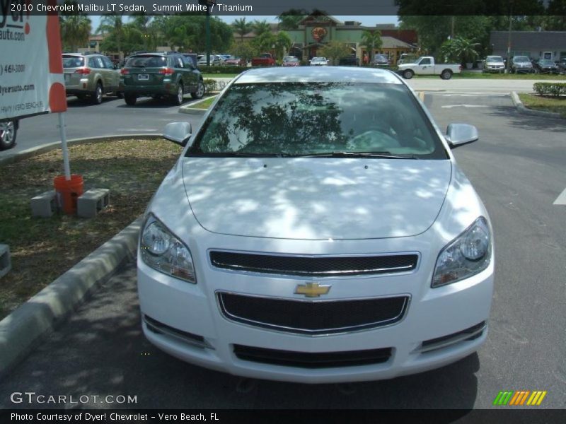 Summit White / Titanium 2010 Chevrolet Malibu LT Sedan