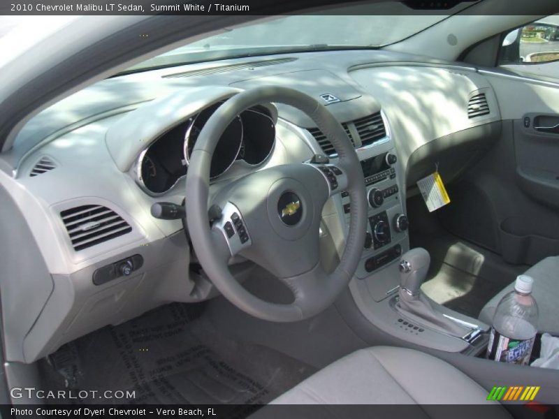 Summit White / Titanium 2010 Chevrolet Malibu LT Sedan