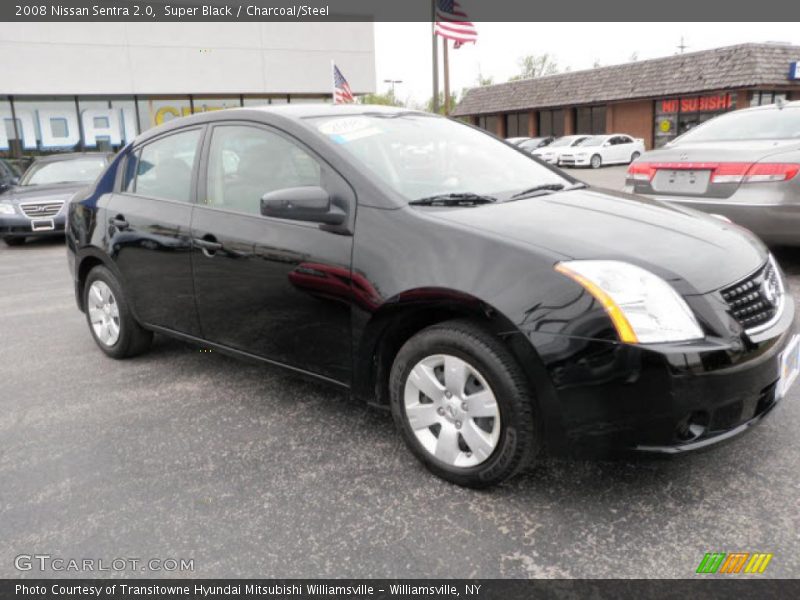 Super Black / Charcoal/Steel 2008 Nissan Sentra 2.0