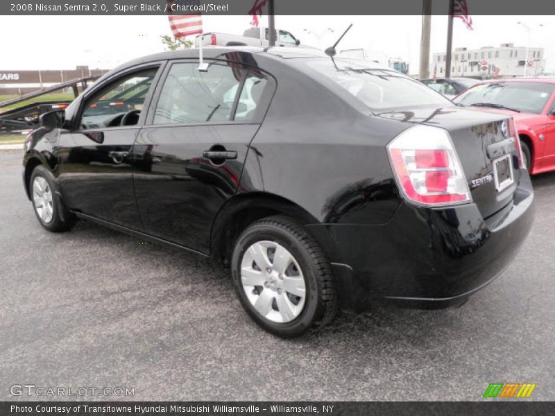 Super Black / Charcoal/Steel 2008 Nissan Sentra 2.0