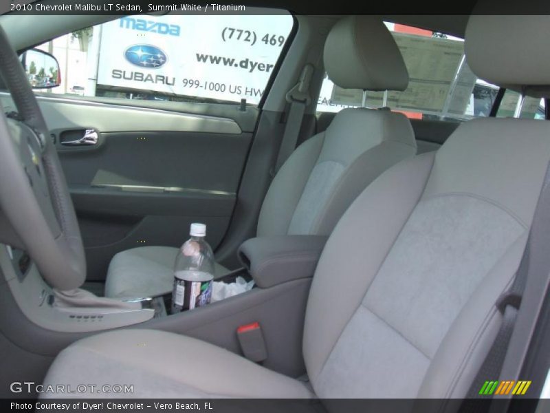 Summit White / Titanium 2010 Chevrolet Malibu LT Sedan