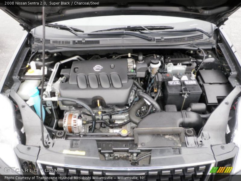 Super Black / Charcoal/Steel 2008 Nissan Sentra 2.0