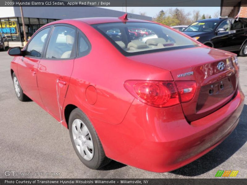 Apple Red Pearl / Beige 2009 Hyundai Elantra GLS Sedan