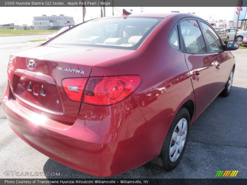 Apple Red Pearl / Beige 2009 Hyundai Elantra GLS Sedan