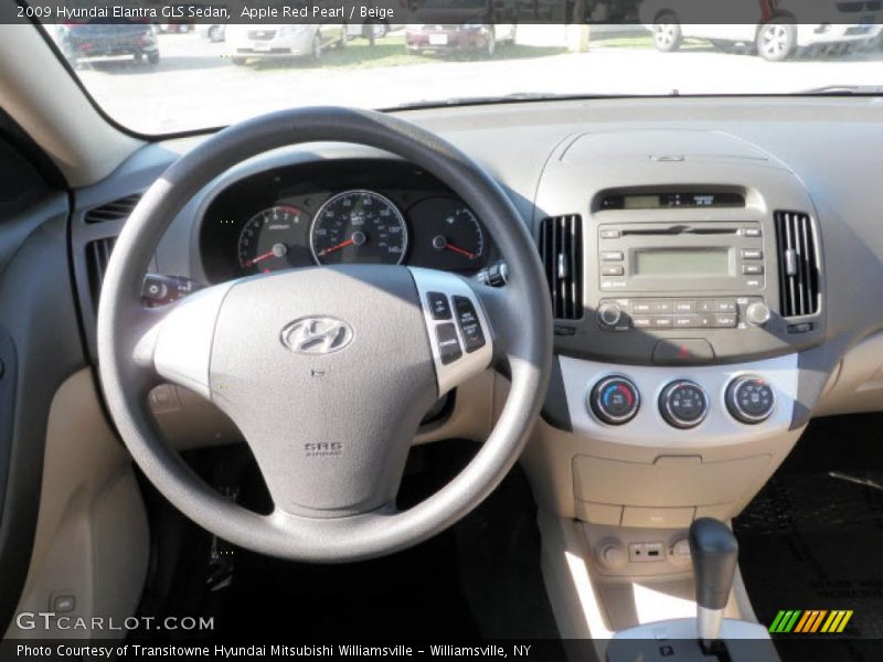 Apple Red Pearl / Beige 2009 Hyundai Elantra GLS Sedan