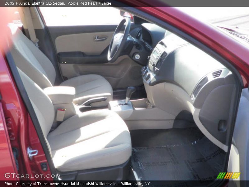 Apple Red Pearl / Beige 2009 Hyundai Elantra GLS Sedan