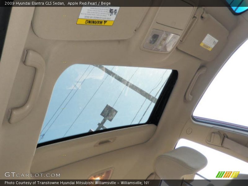 Apple Red Pearl / Beige 2009 Hyundai Elantra GLS Sedan