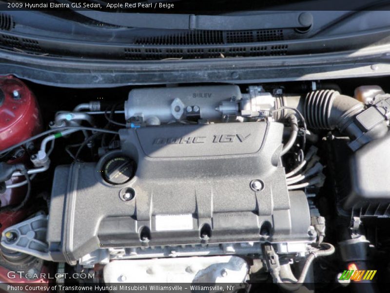 Apple Red Pearl / Beige 2009 Hyundai Elantra GLS Sedan
