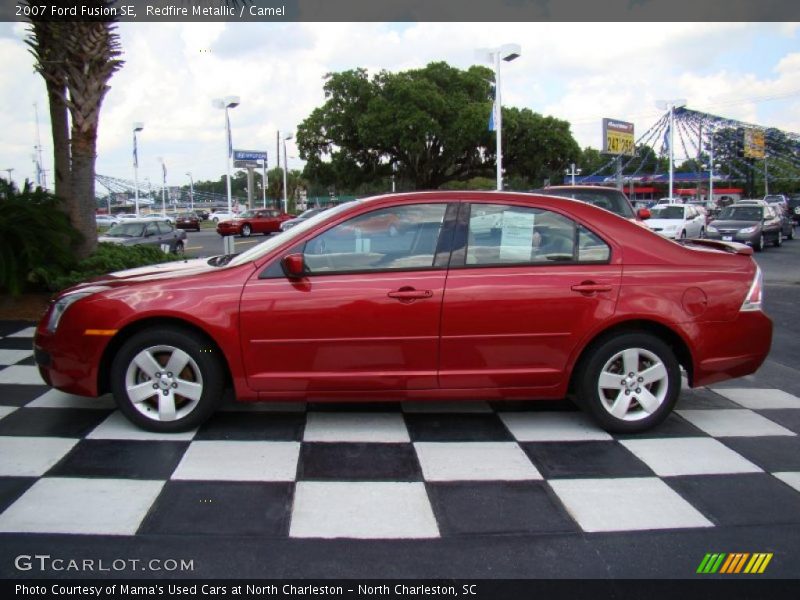 Redfire Metallic / Camel 2007 Ford Fusion SE