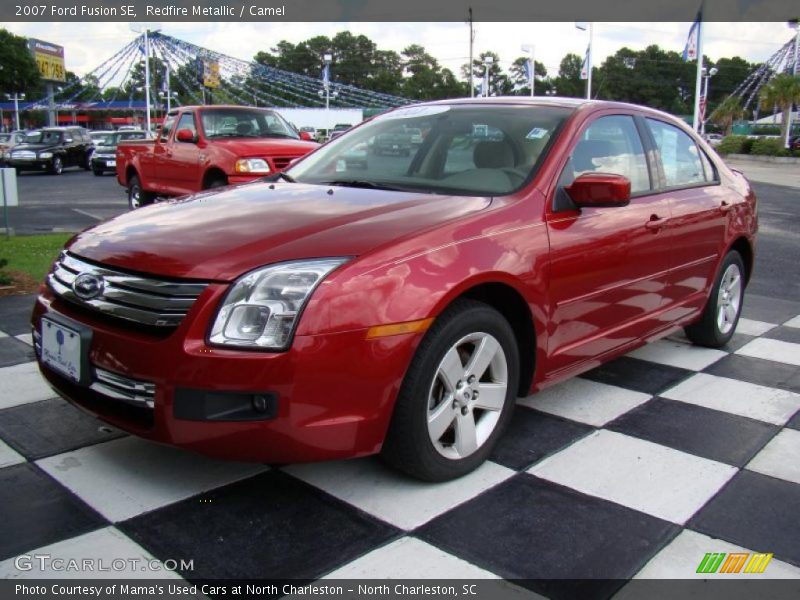 Redfire Metallic / Camel 2007 Ford Fusion SE