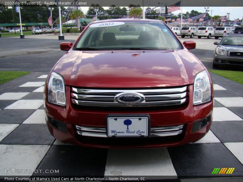 Redfire Metallic / Camel 2007 Ford Fusion SE