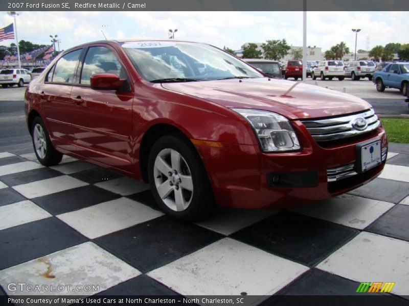 Redfire Metallic / Camel 2007 Ford Fusion SE