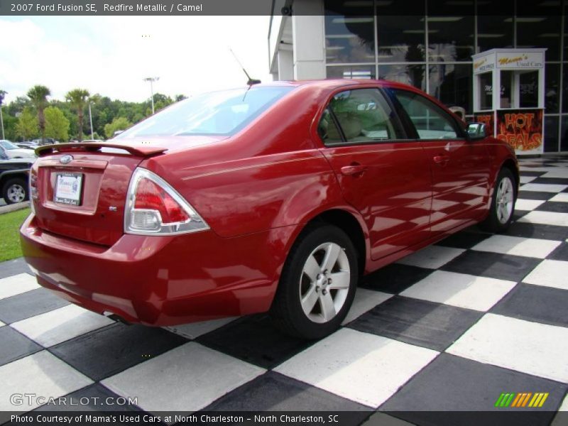Redfire Metallic / Camel 2007 Ford Fusion SE