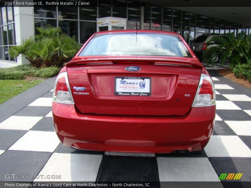 Redfire Metallic / Camel 2007 Ford Fusion SE