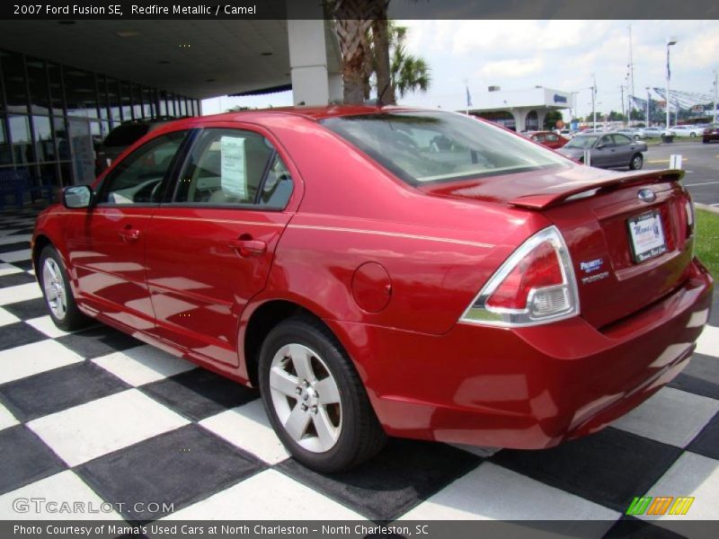 Redfire Metallic / Camel 2007 Ford Fusion SE