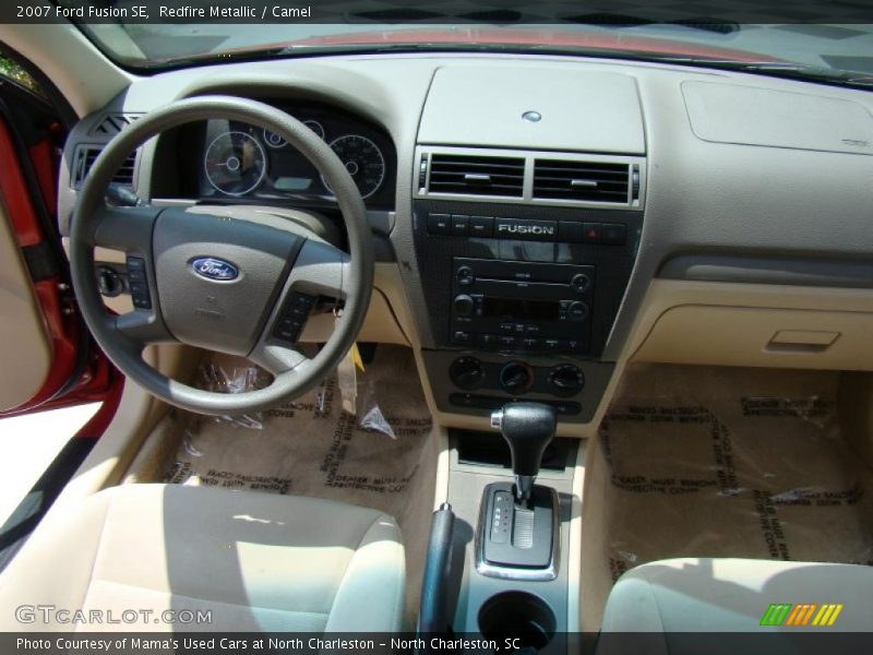 Redfire Metallic / Camel 2007 Ford Fusion SE