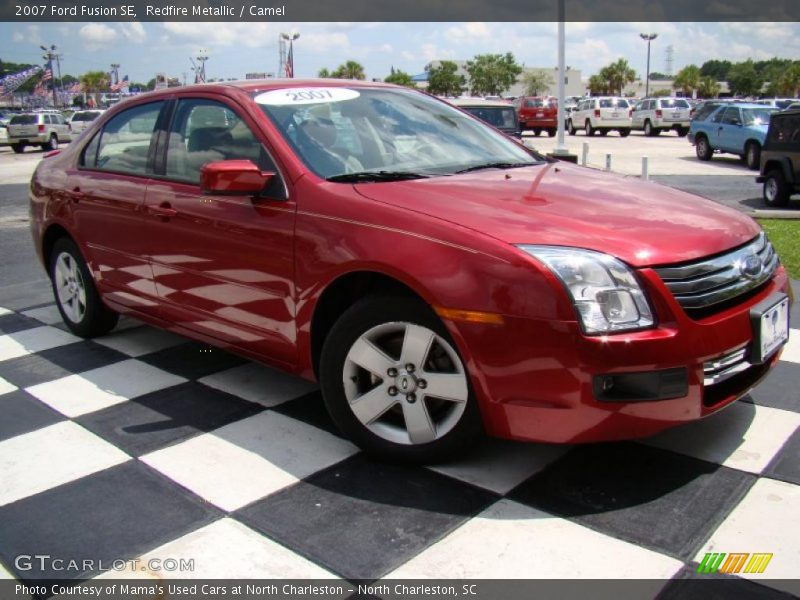 Redfire Metallic / Camel 2007 Ford Fusion SE