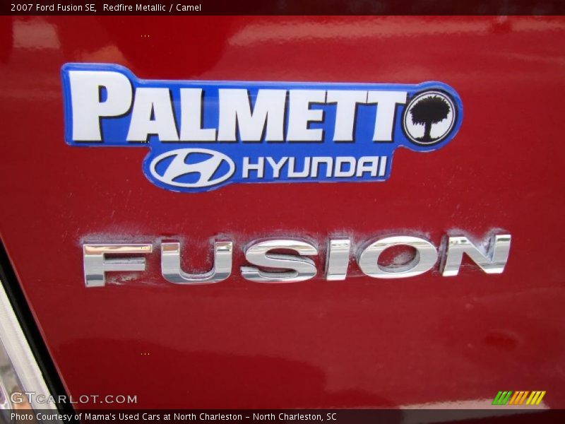 Redfire Metallic / Camel 2007 Ford Fusion SE