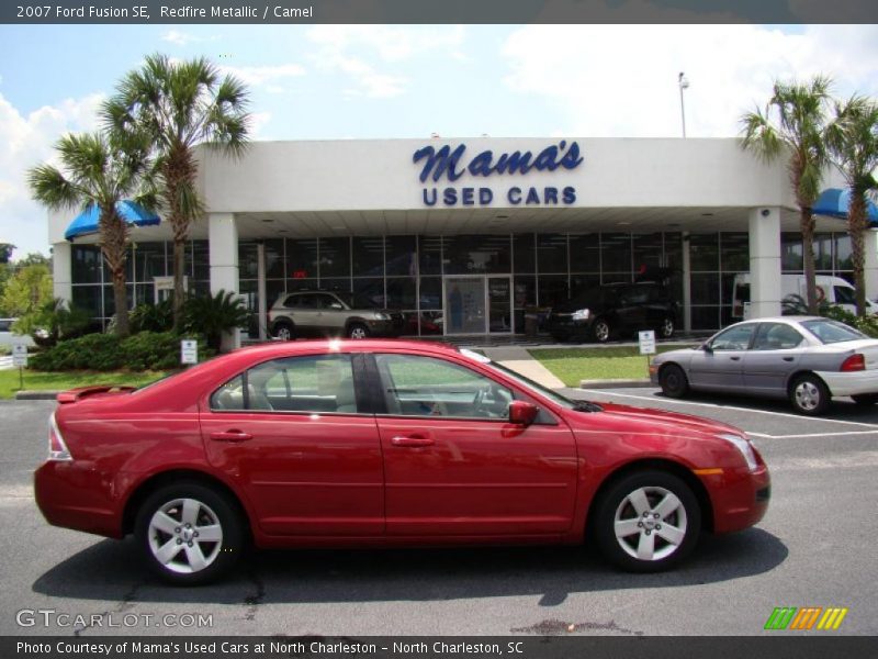 Redfire Metallic / Camel 2007 Ford Fusion SE