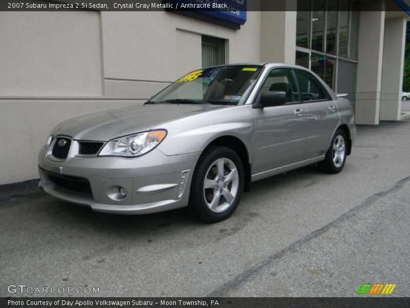Crystal Gray Metallic / Anthracite Black 2007 Subaru Impreza 2.5i Sedan