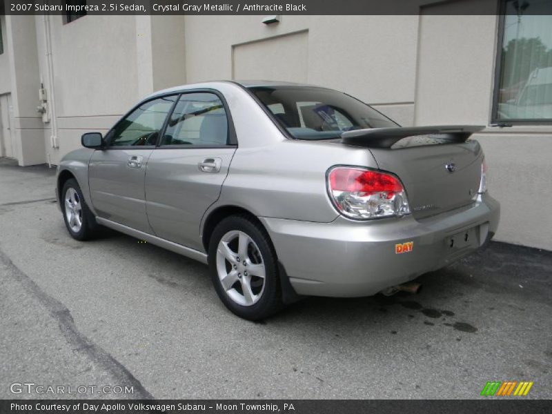 Crystal Gray Metallic / Anthracite Black 2007 Subaru Impreza 2.5i Sedan