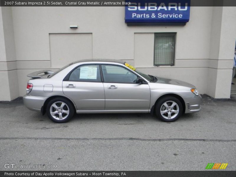 Crystal Gray Metallic / Anthracite Black 2007 Subaru Impreza 2.5i Sedan
